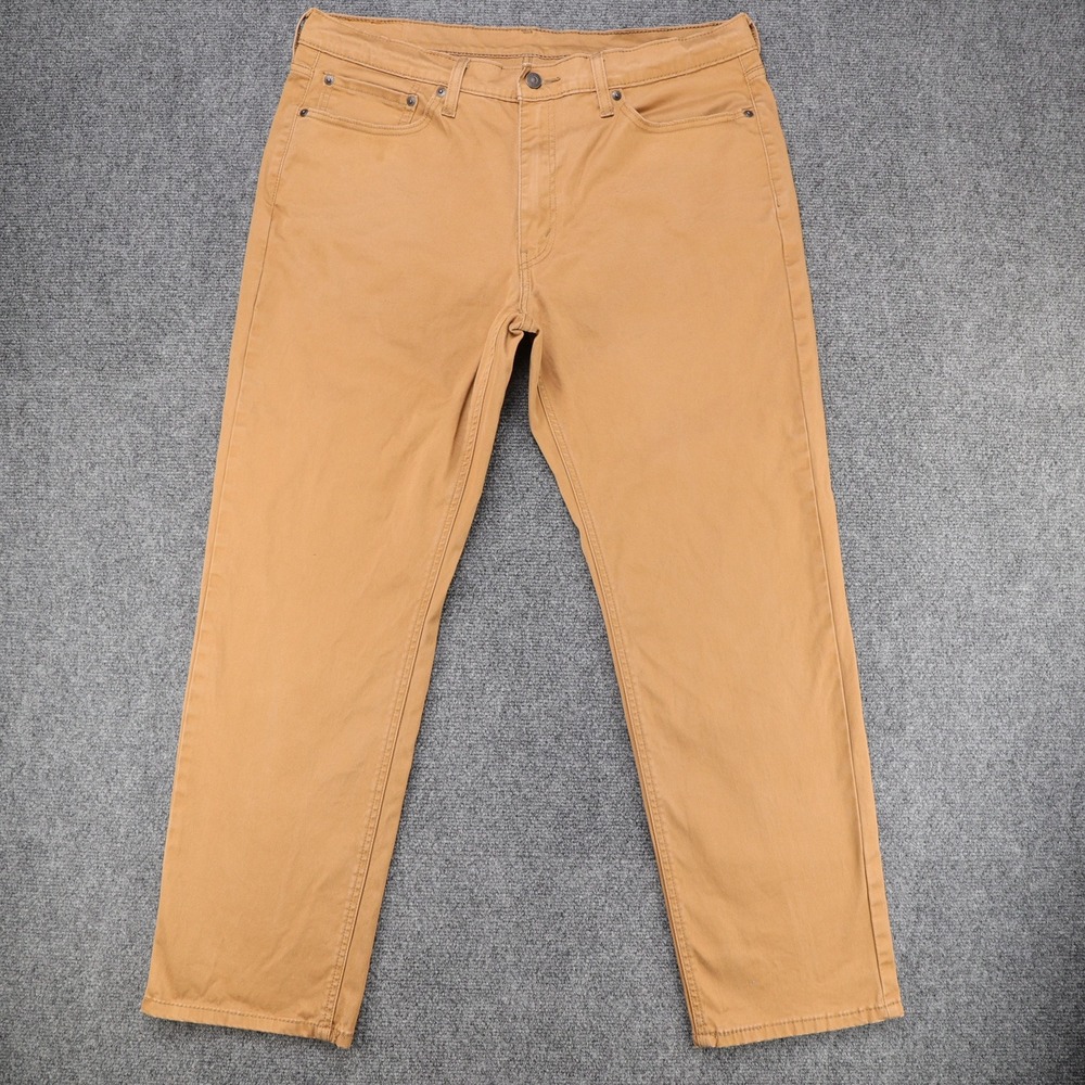 Levi's 541 Mens Athletic Taper Stretch Pants Brown 36x30 (Fits 36x29) - Picture 2 of 8